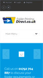 Mobile Screenshot of folderprintingdirect.co.uk